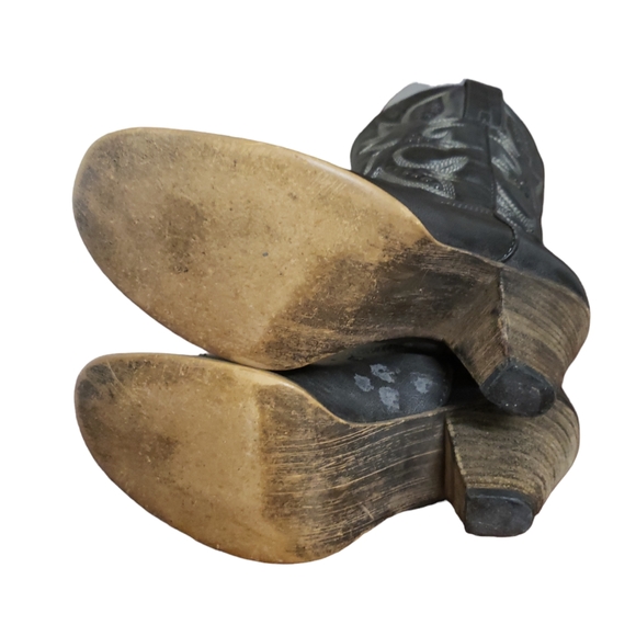 Very Volatile | Denver Cowgirl Boots Black/Grey Women's Size 8.5 - Picture 9 of 15